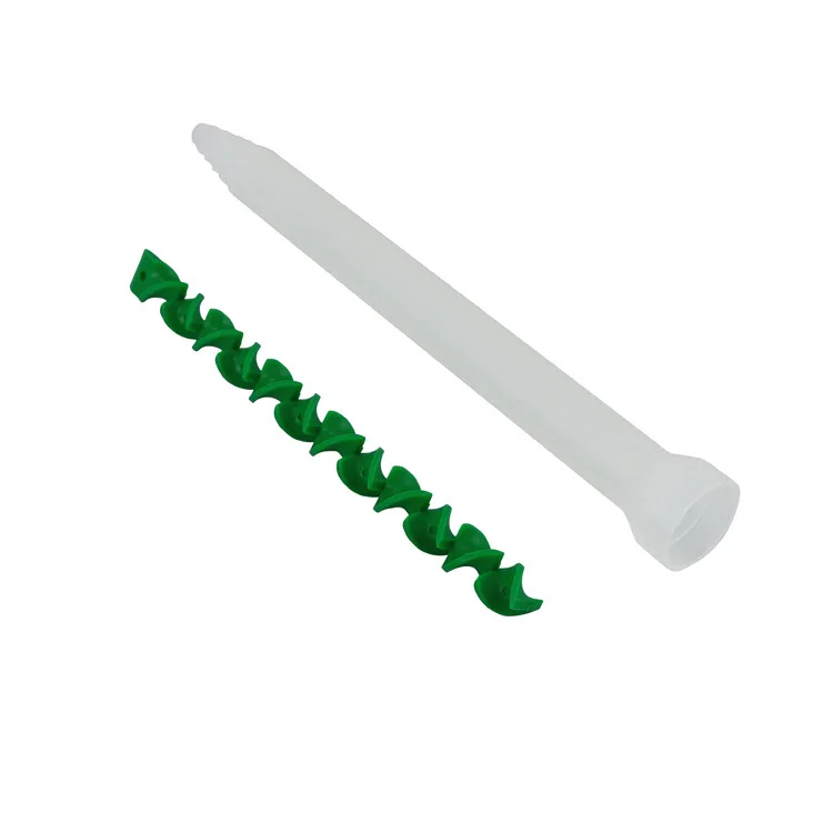 MR13-12 green core  AB mixing tube/ nozzle double liquid valve screw dynamic mixing tube