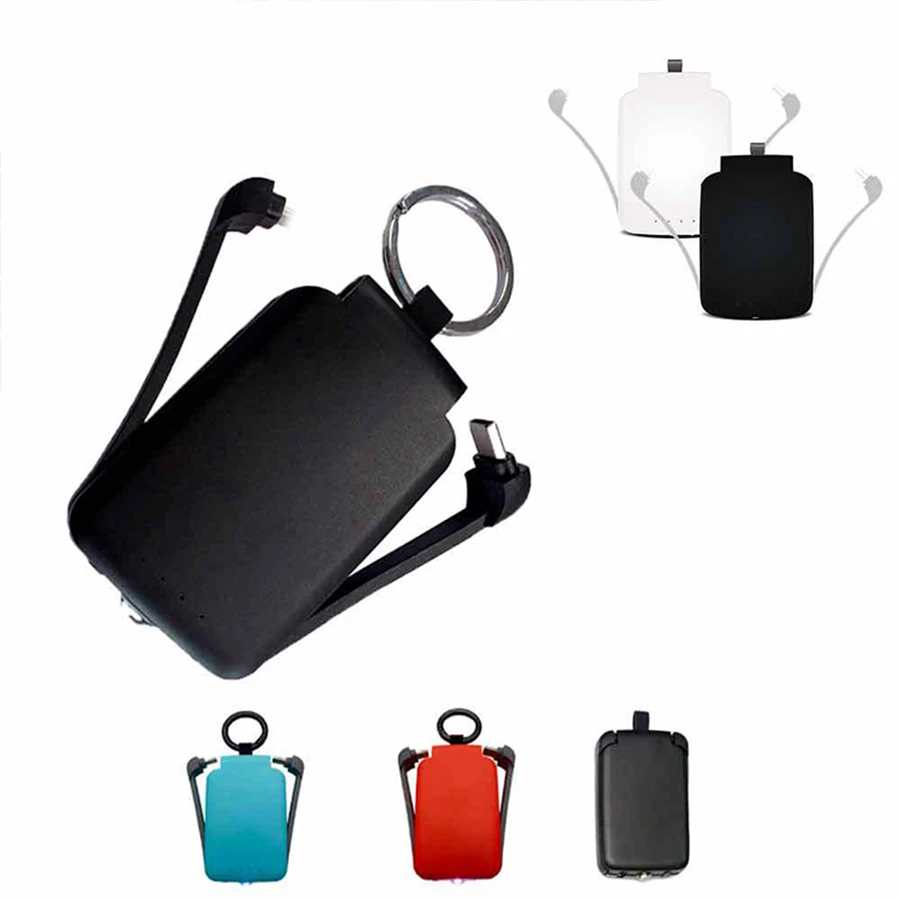 Custom Logo Promotion Gift Solar Keychain Power Banks Mini Mobile Emergency Charging Powerbank With SOS Mode