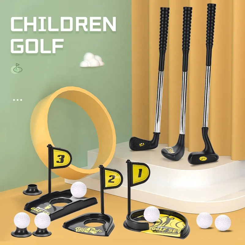 
Outdoor indoor Kids Golf Club Training Practice Toy Mini Golf Game Sport Set for Children 