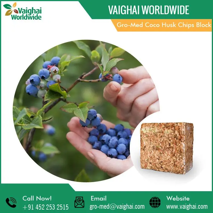 New Product Coir Peat Bulk Stock Coconut Husk Chips Block