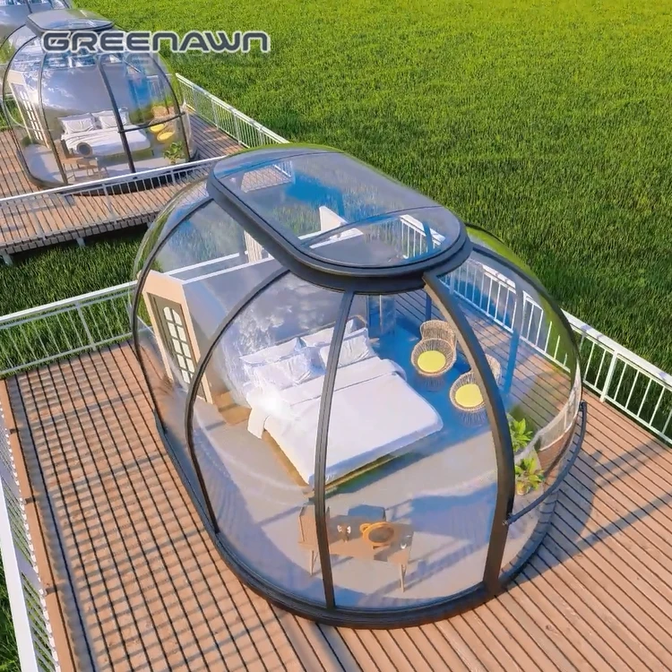 Starry Sky Cabin House PC Home Dome Transparent Bubble Dome Tent For Dining House/Cafe/ Resorts/ Villas/ Camping