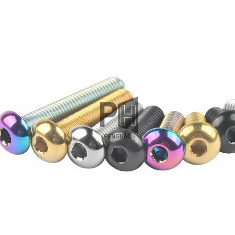M3 Titanium Torx Screws Hex Socket Cap Head Screws Titanium Hex Bolts for Motorcycle Bicycle Retrofit Model Tool RC