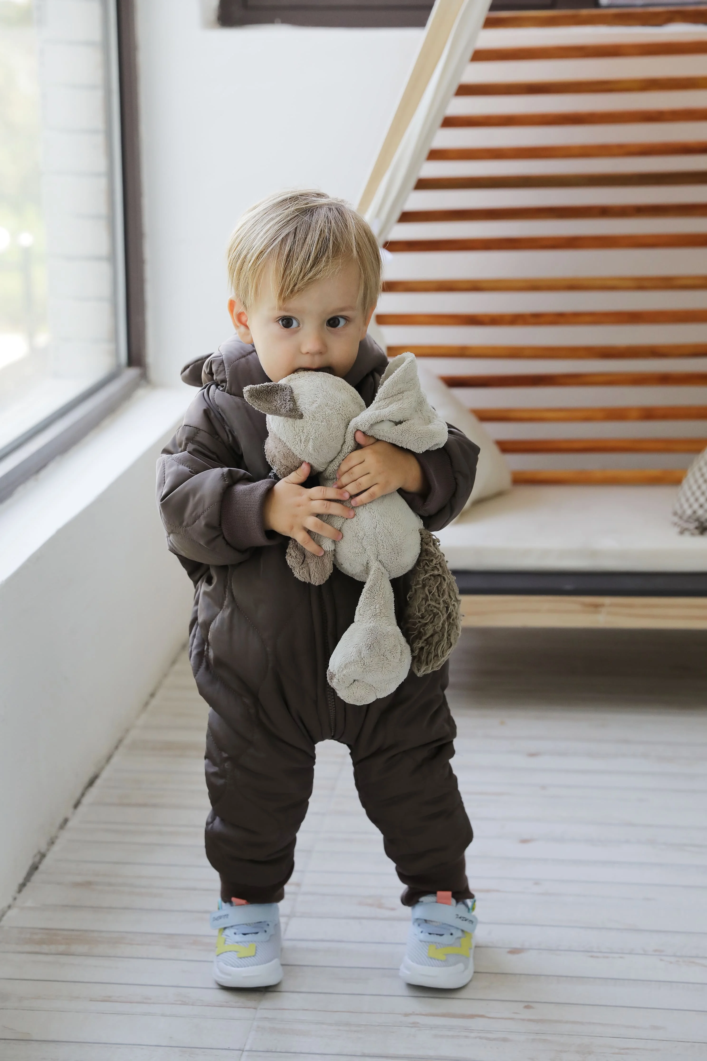 Winter clothing Male and female baby thickened warm out clothes baby zipper romper 2517