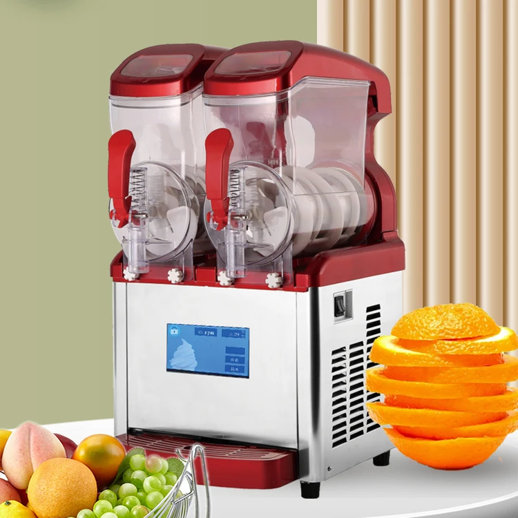 New Design 2 Flavors High Quality Frozen Cocktail Maker Slush Machine For Sale