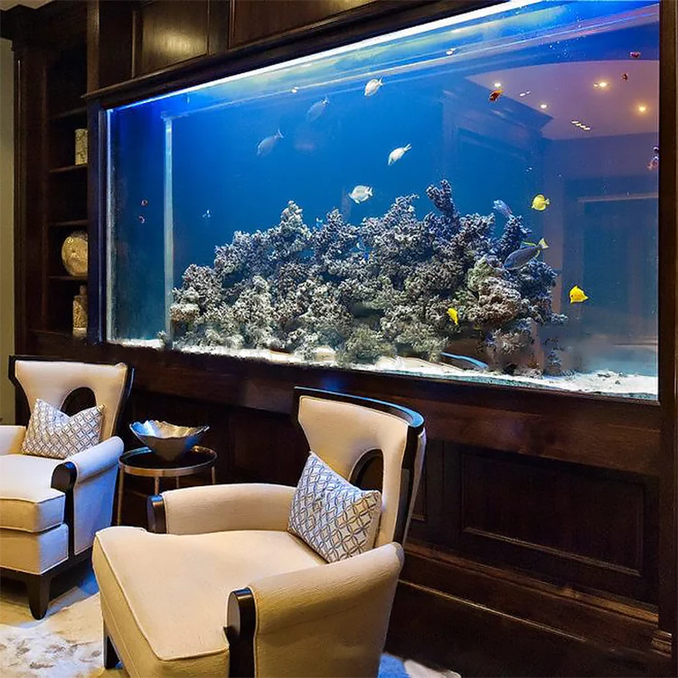 Luxurious Grand Villa Hotel Decorative Shapes Background Fish Tank Acrylic, Thailand Betta Fish Tank@
