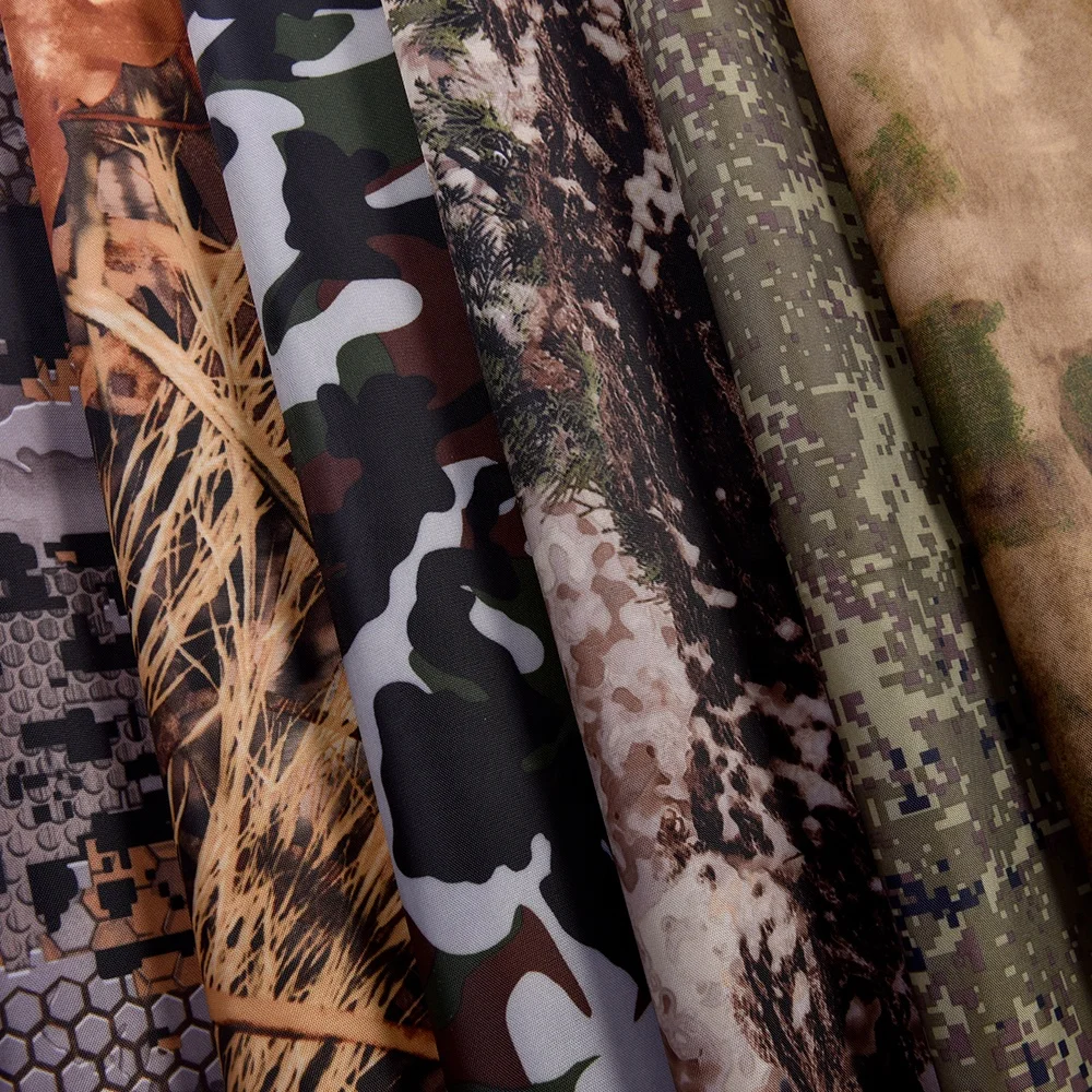 Factory Wholesale Custom Printed PU 1000MM 3000MM Coated Anti-Static  100%Polyester 210d Oxford Fabric for Outdoor Tents