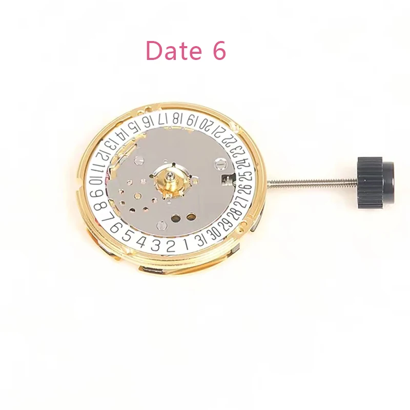 New V8 For ETA F03.111 Watch Quartz Movement Date at 6 Watch Repair Parts With Battery