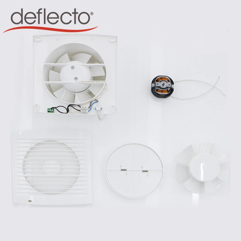 Deflecto 5 Inch Household 220V Ceiling and Wall Mount Exhaust Fan for Kitchen Bathroom with Non-Return Flap
