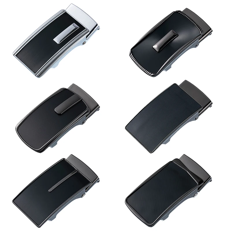 YIXI AUTO-L 36mm Factory Wholesale Custom logo design Zinc Alloy Die Casting Automatic Lock Metal Cinch Belt Buckle For Men
