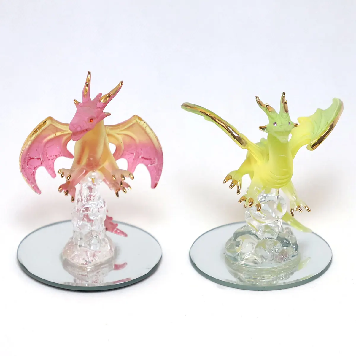 Western Style Magic Dragon Model Glass Ornaments Festival Indoor Party Decoration Factory Direct Sell Cheap