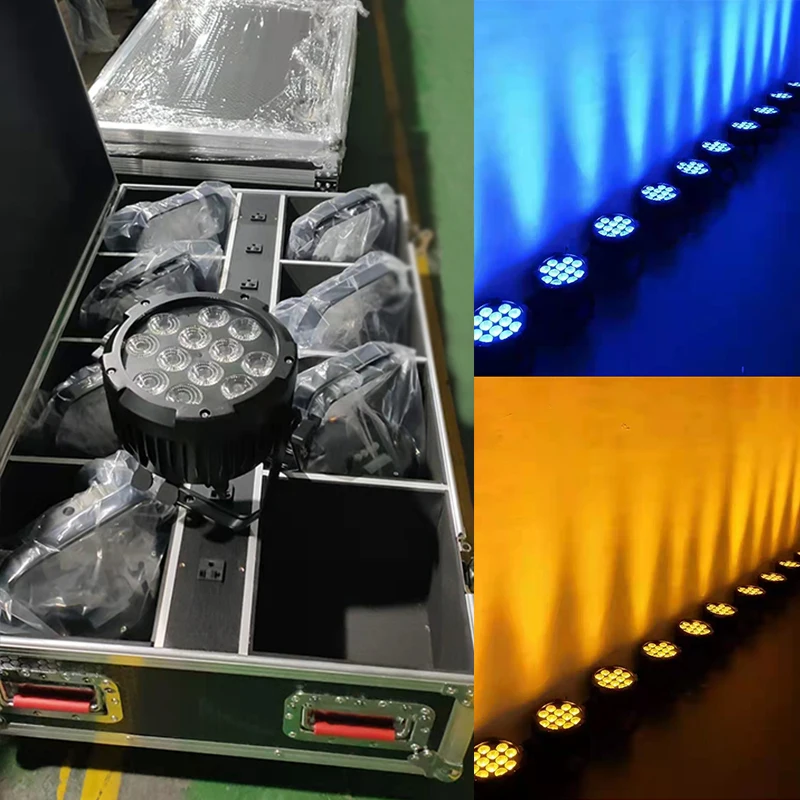 Marslite IP65 12x18w RGBAW UV Led Par Battery Wireless Wifi Battery Uplight Waterproof Led Par Light