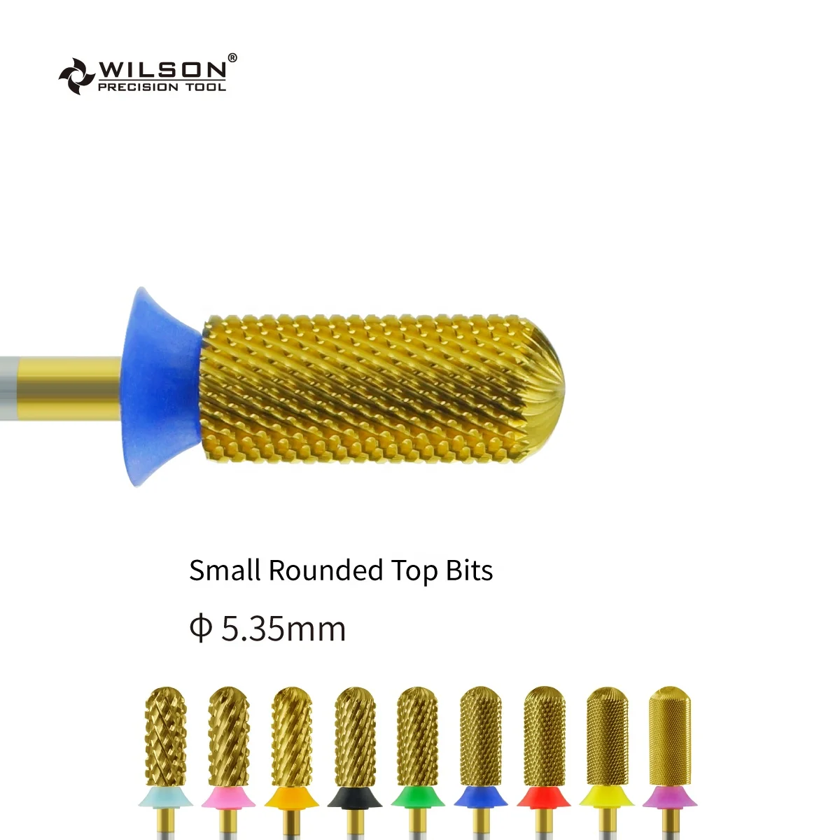5.35mm Small Rounded Top Bits TiN Coating Stable carbide nail bit New Style nail bur hard gel removal drill bit nail