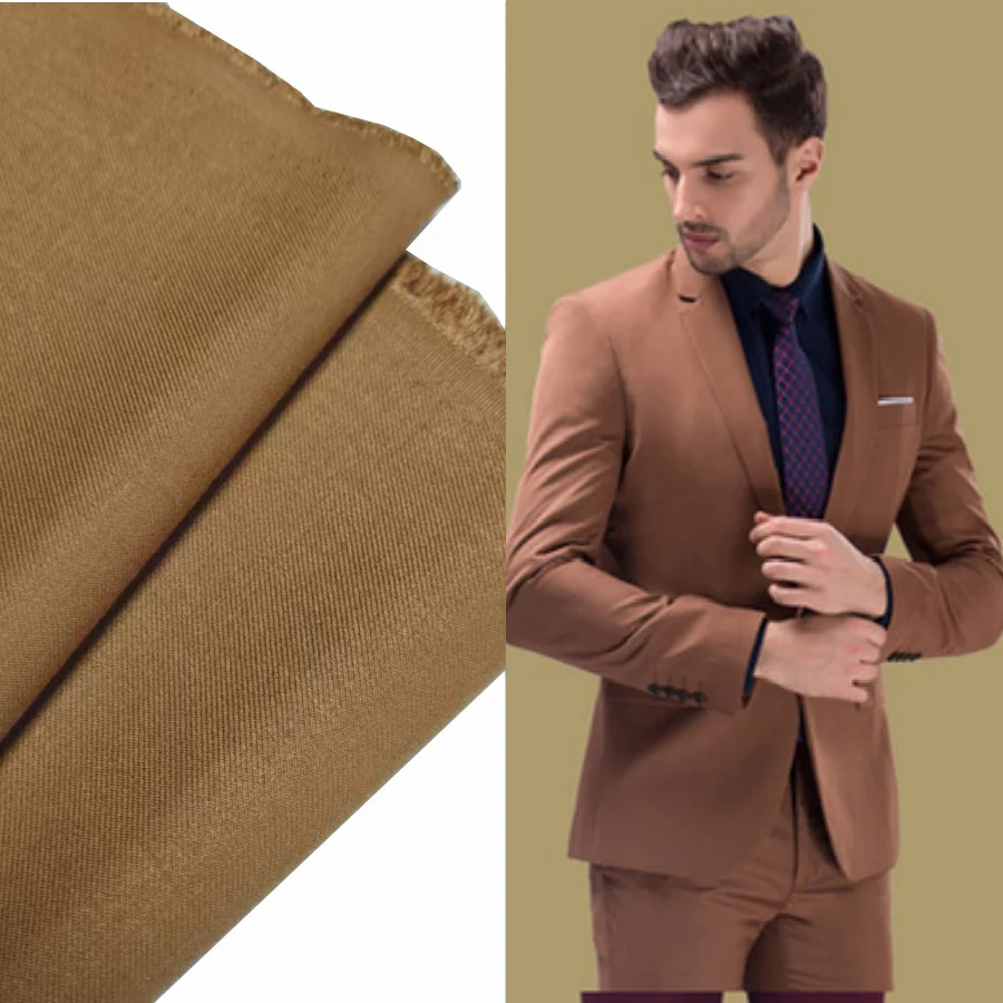 Hot-sale  Tr Suiting Fabric Men Tr Suit Fabric Polyester Viscose Rayon Plain And Twill Suiting Fabric For Suits And Trousers