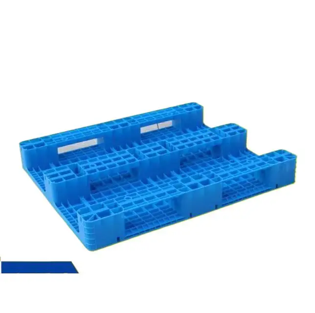 Made in China 1000*800mm Durable Euro Pallet Single Faced Plastic Hard Tray with Steel Entry Industrial PE Material