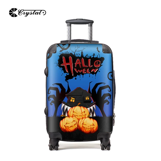 Customized design cabin size 100% PC luggage / travel suitcase / 4 wheel trolley bag