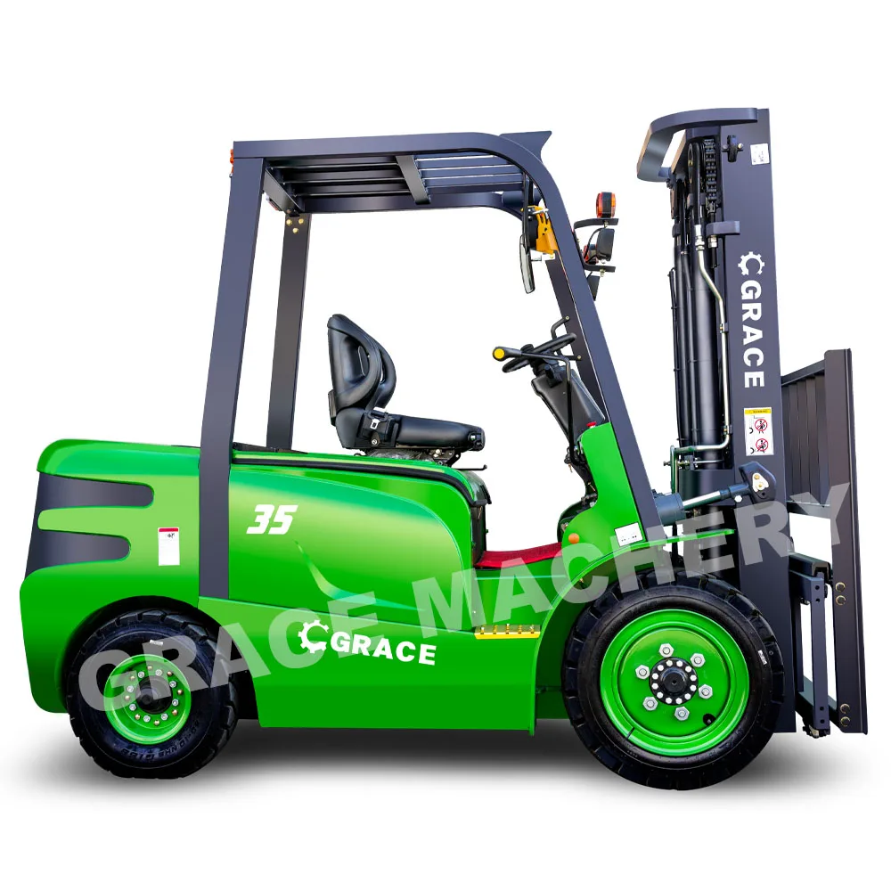 lithium-ion battery counterbalance electric forklift 48v 72v electric lifts 4.5m 5 6 m portable forklift