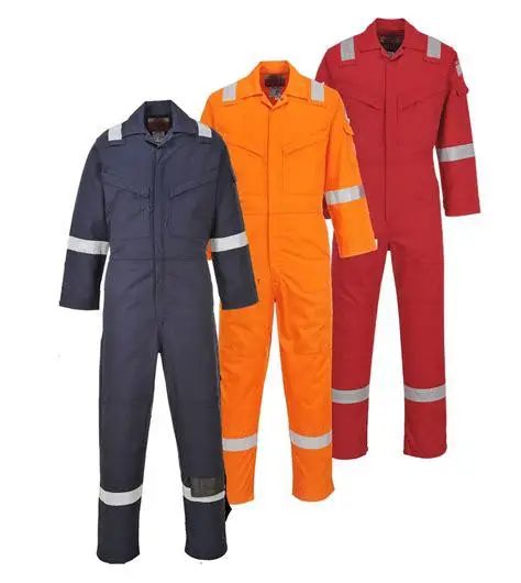 heavy duty safety poly cotton 235gsm men overalls construction workwear