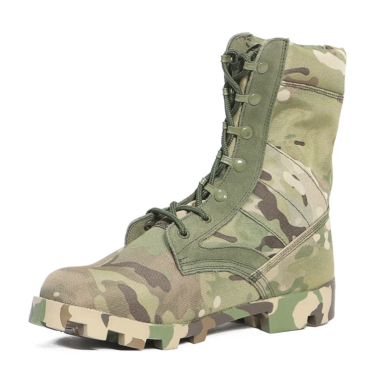 TSB106 CP camouflage multicam Panama jungle boots with panama classical rubber out sole jungle boots