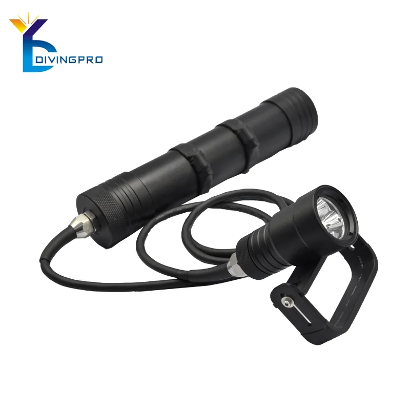 LED diving flashlight powerful professional waterproof rechargeable led flashlight