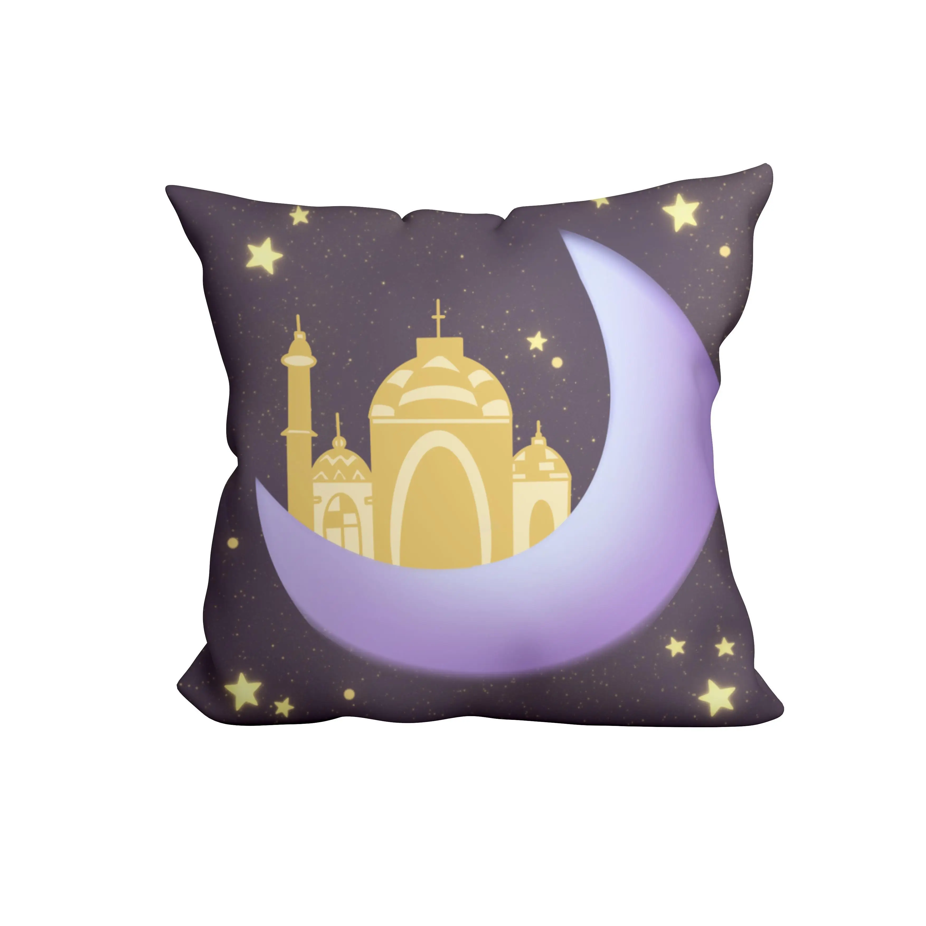Pillow Case With Zipper Moroccan Wholesale Polyester Types Of With Custom Box Hotel Black Pillow Case Backdrop Double-Sided