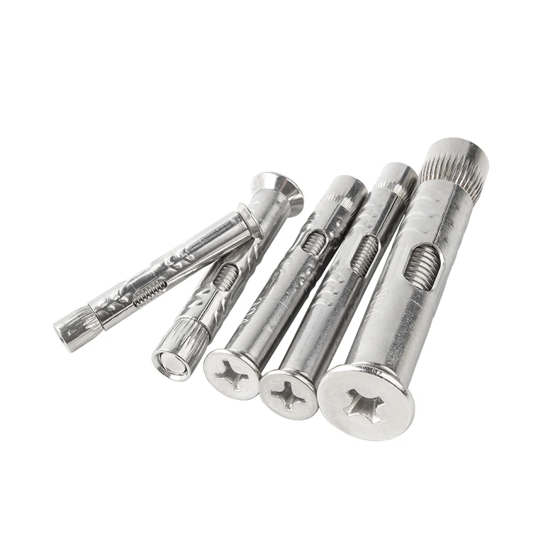 Stainless steel 201cross recessed countersunk flat head expansion anchor bolt