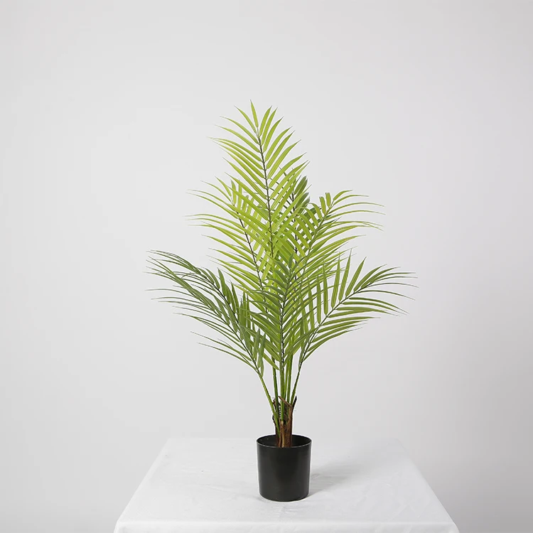 70 см маленькая зеленая Пальма Areca искусственная тропическая пальма подходит для офисных искусственных