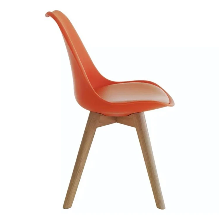 Very Popular Chair Dining Room Furniture Design Dining Chair Plastic With Beech Wood Legs