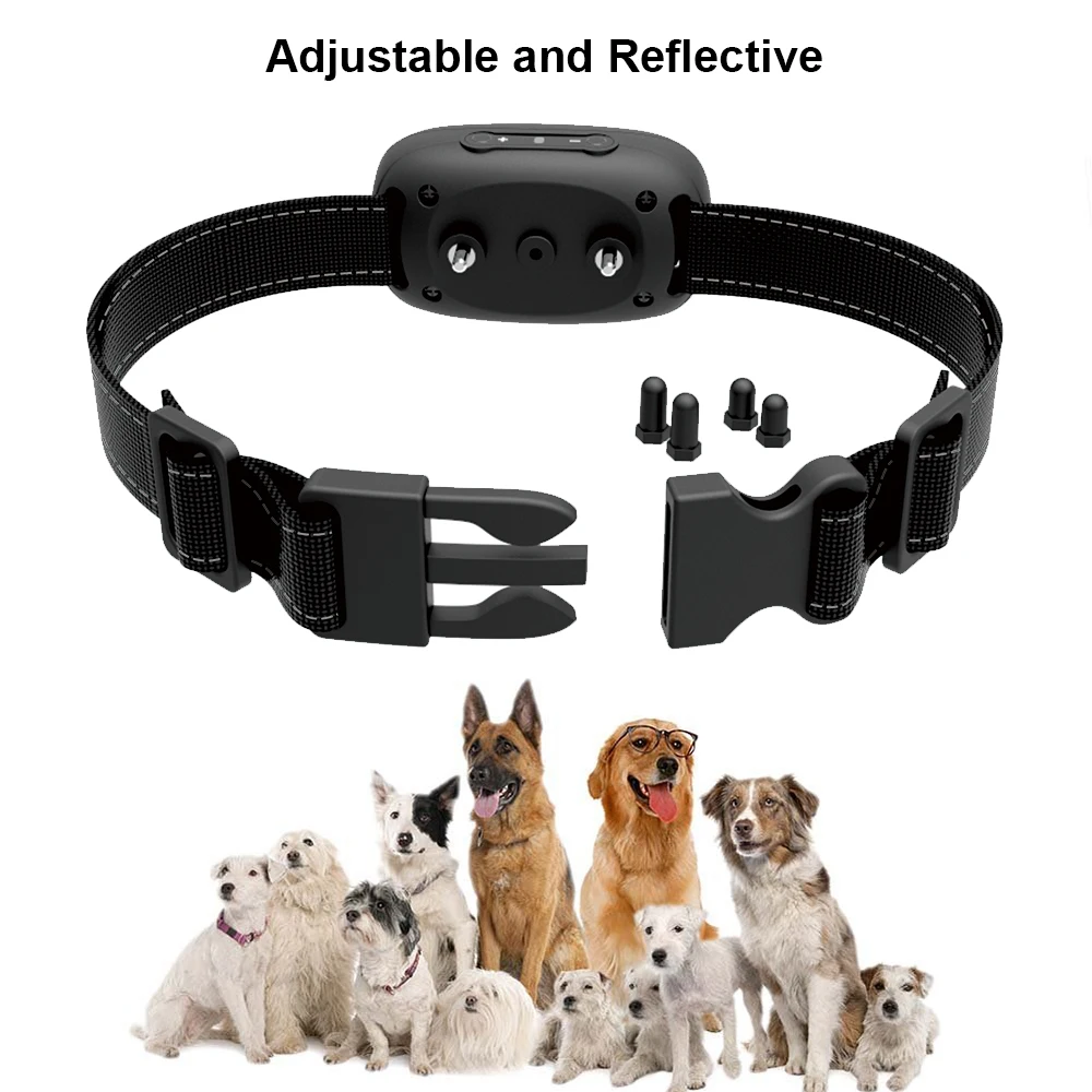 
2021 No Bark Shock Collar battery Dog Bark Collar no shock bark collar 