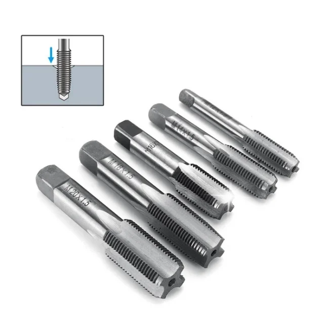 M12-M20 HSS Metric Machine Straight Fluted Screw Thread Tap Die Set High Quality Tool for Punch Press Tap & Die Applications