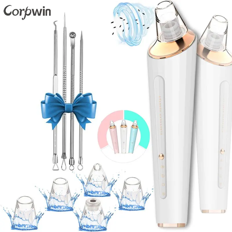 Profession Acne Remover Tool Pimple Pore Extractor Facial Deep Clean Electric Keratin Blackhead Remover Pore Vacuum