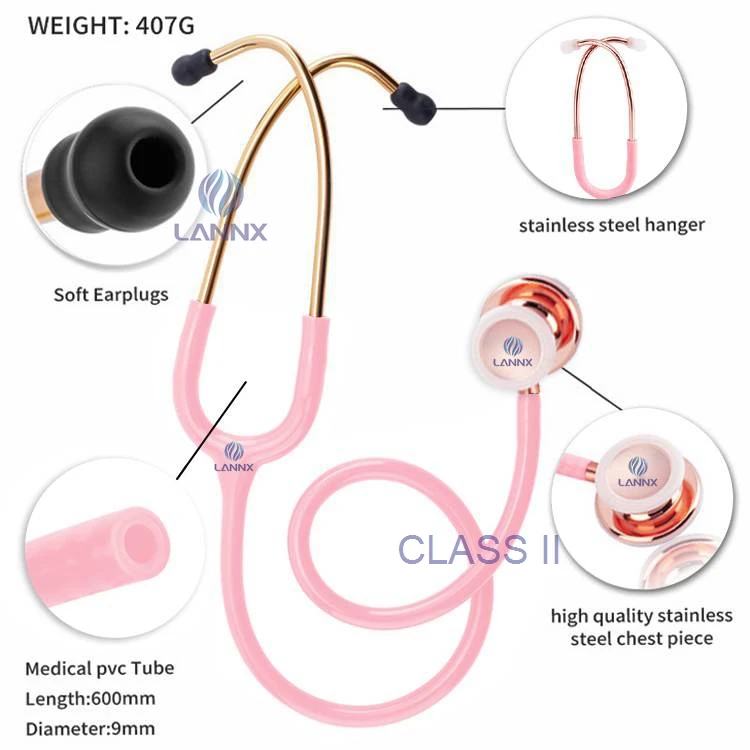 LANNX CLASS II Dual Head customize stethoscope class ii Doctor stethoscopes Professional Stetoscopio Medical use Stethoscope