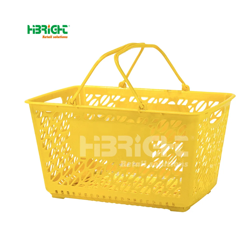 Eco-Friendly ISO Certification Market  Basket Supermarket PP Shopping Basket for Convenience