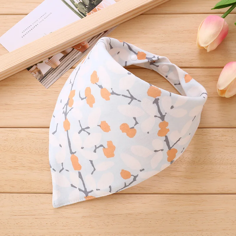 South Korea wholesale 100% cotton dog bandana Floral printed Triangular pet bandana