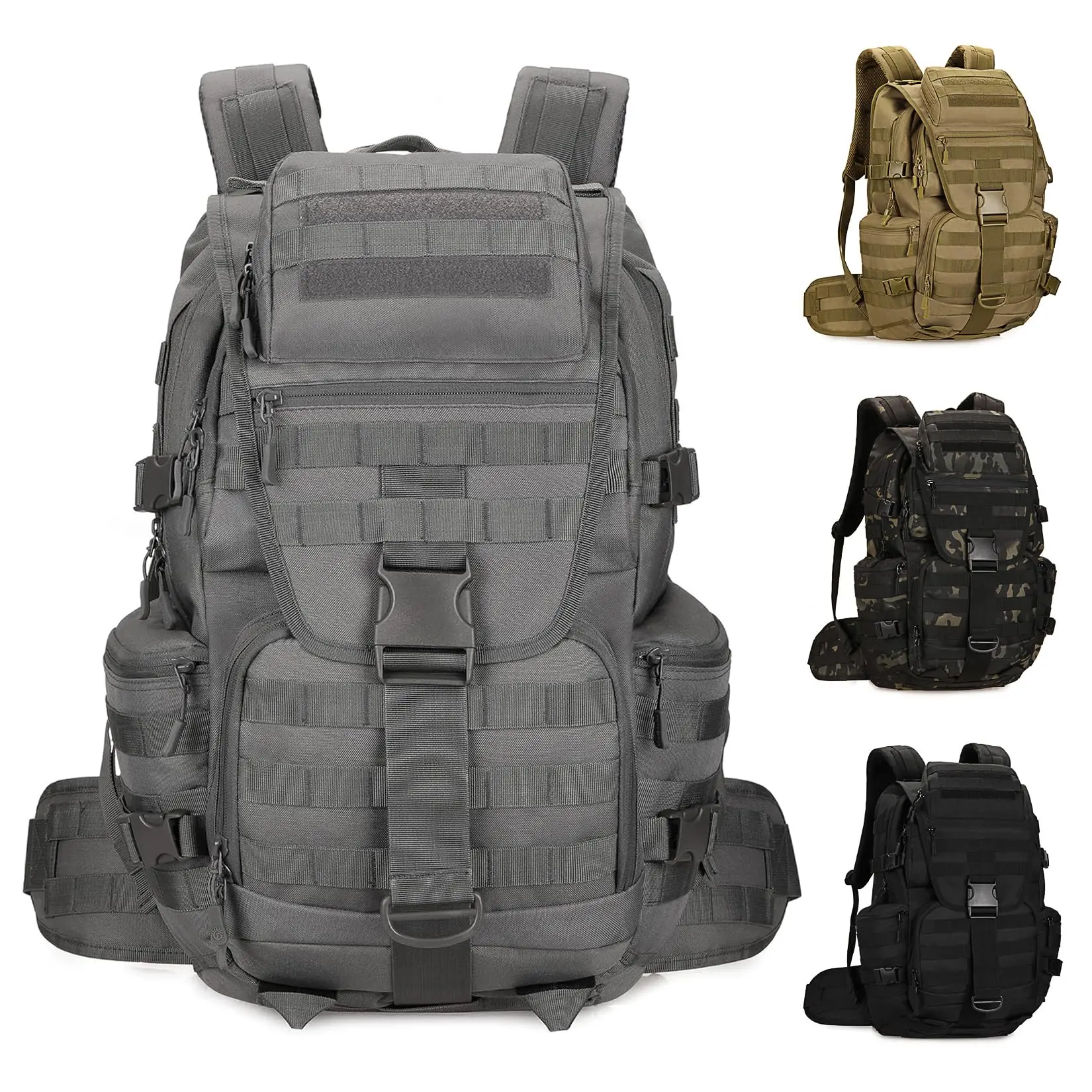 Large Capacity Tactical Backpack Laptop Back Bag Waterproof Durable Breathable Hunting Assault Backpack