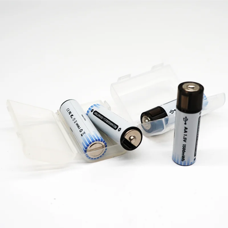 Retailer Li-ion Battery Pack AA AAA USB Type-C Port Rechargeable Batteries 2600mWh 1.5V Lithium Battery aa aaa USB Li ion Cell