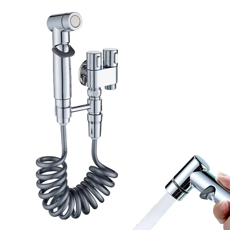 Brass Valve Body Warm Water Bathroom Spray Gun Shataf WC ABS Hand Held Muslim Shower Shattaf Bidet Faucet Sprayer for Toilet