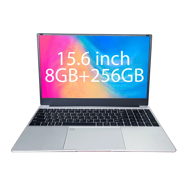 Ready Stock Slim Laptops 15.6 Inch Quad Core CPU Notebook 8GB RAM 256GB ROM Laptop WIN10