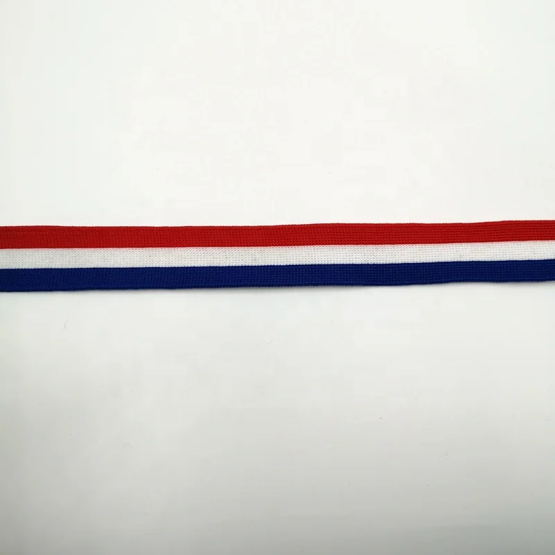 Factory supply custom stripe polyester 25mm polyester printed webbing