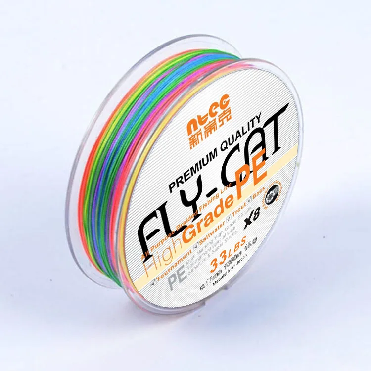 Multifilament 4 8 9 12 16 Weaves Braided Fishing Line Ultra High Molecular Weight PE Braided Line