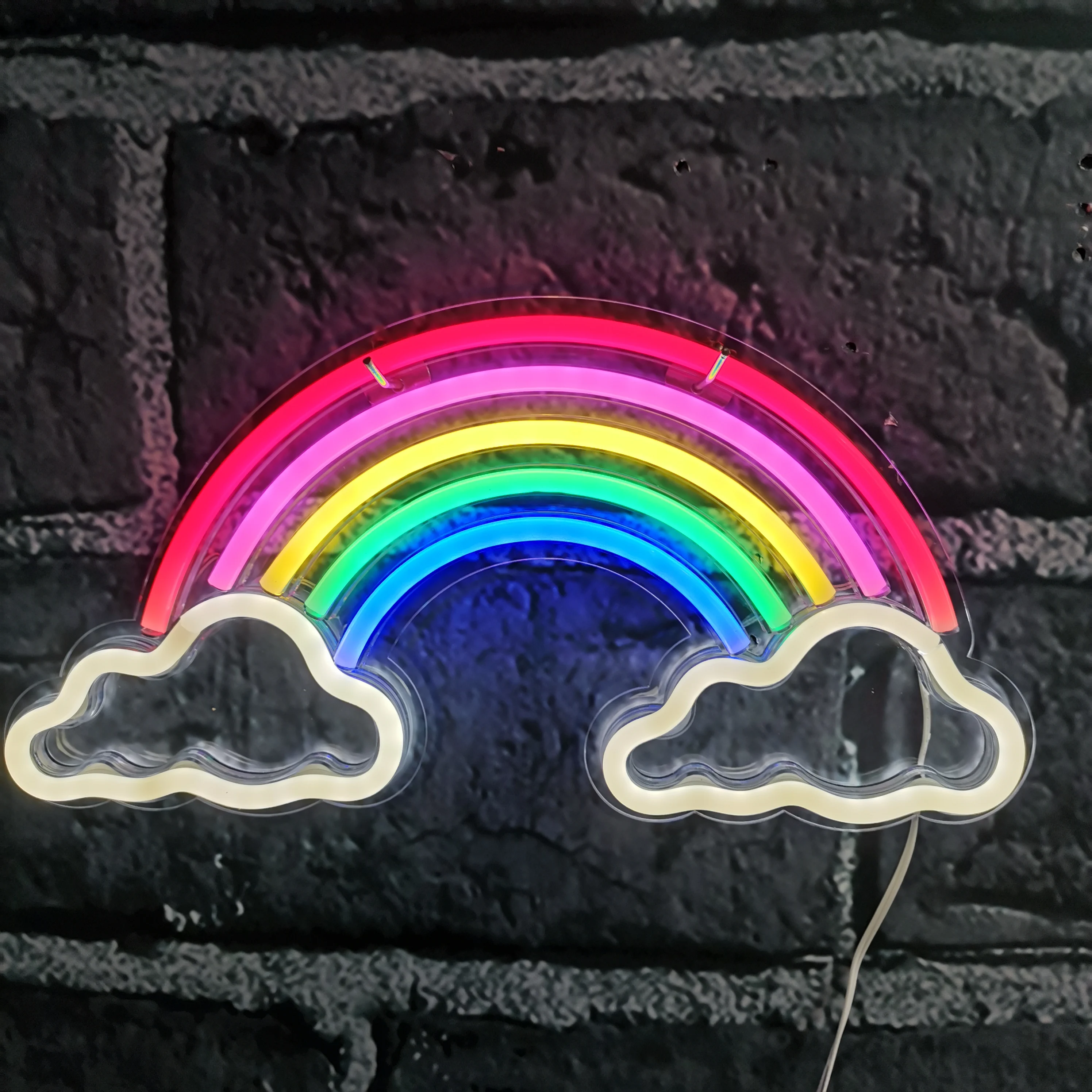  Goodvibes неоновые знаки светодиодные светильники с USB док-станция для искусства стены декора комнаты детской спальни празднования дня рождения Бар