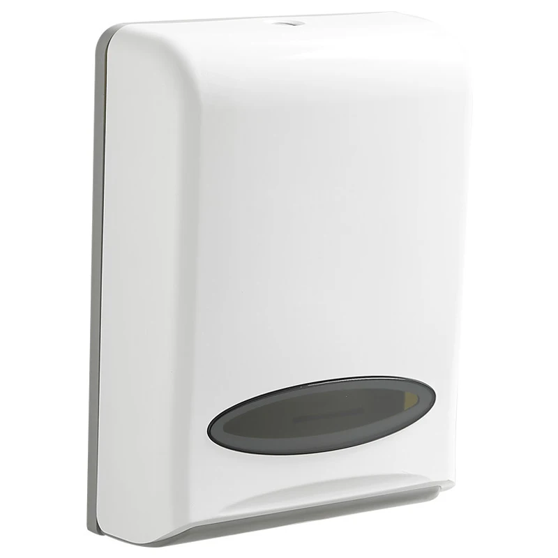 Wall mount plastic N / Z fold tissue paper dispenser