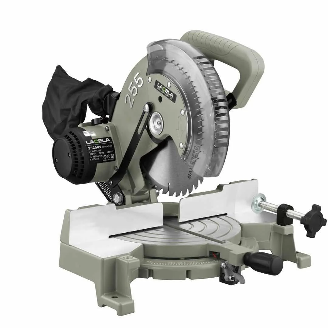 High Duty High Quality 255mm Sliding Miter Saw 1380W table saw