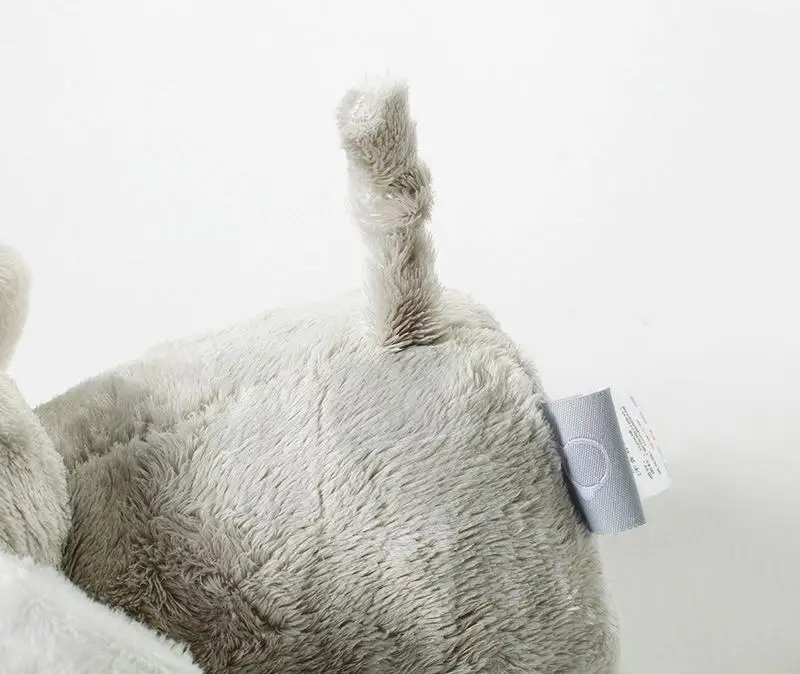 Grey short plush elephant doll children accompanied plush toy home decoration/ Polyester filling