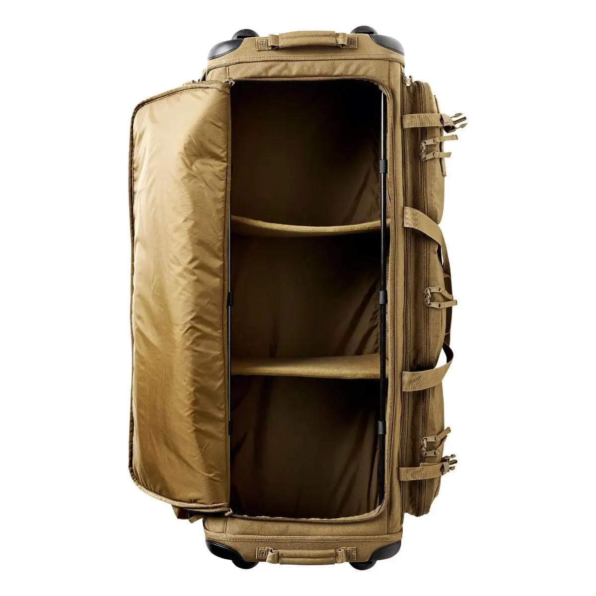 Custom Roller Nylon Extra Large Duffle Carry On Luggage Rolling Trolley Roller Gear Travel Duffel Bag With Wheel