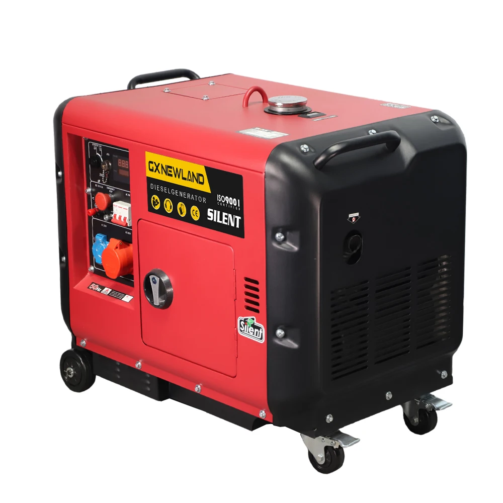 9 HP diesel engine 186F 418cc 5kv silent diesel generator for home