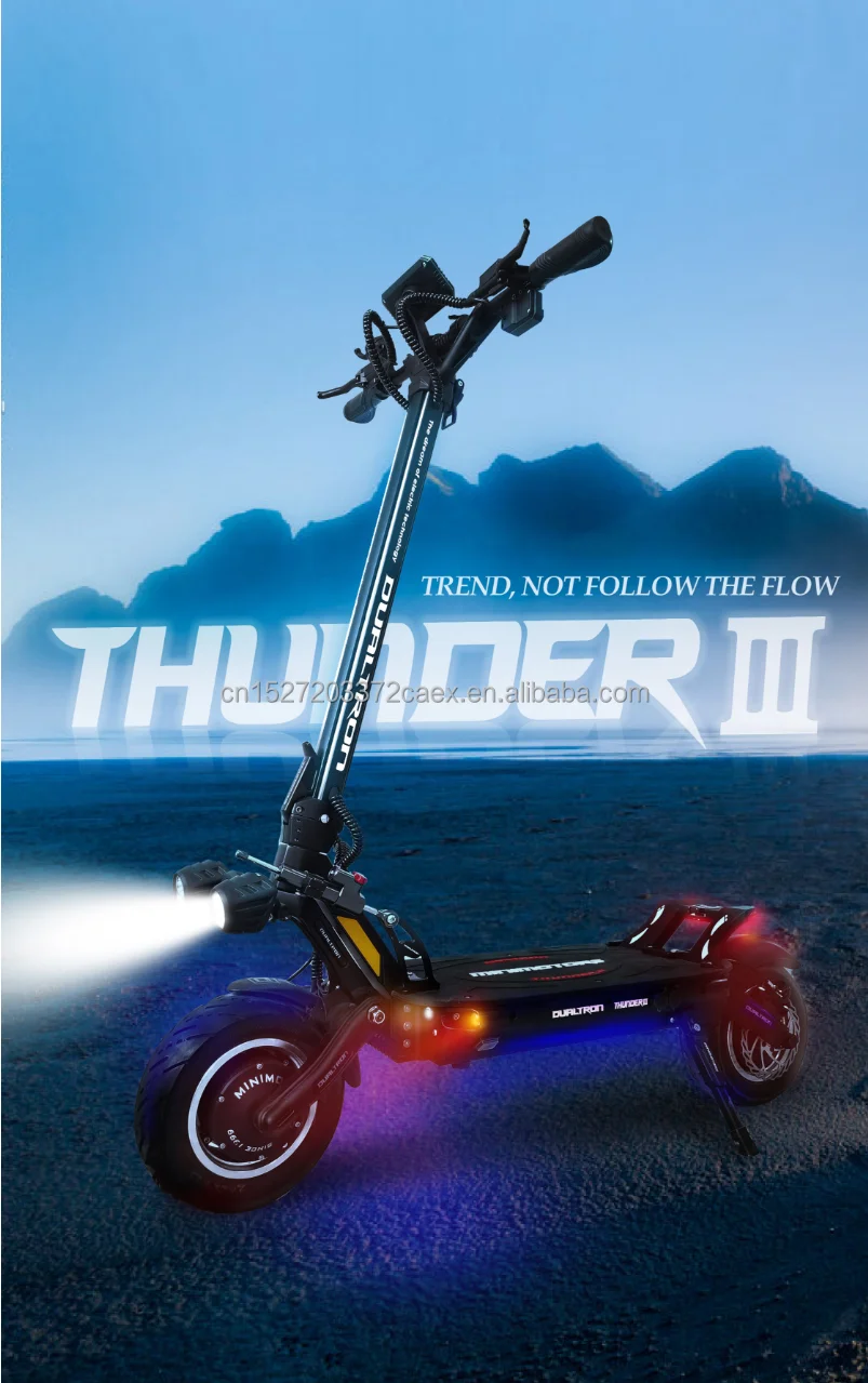 Minimotors Dualtron Thunder 3 Electric Scooter 72V 40AH 2500W dual motor  Speed 100 km/h foldable electric scooter EY4 LCD APP