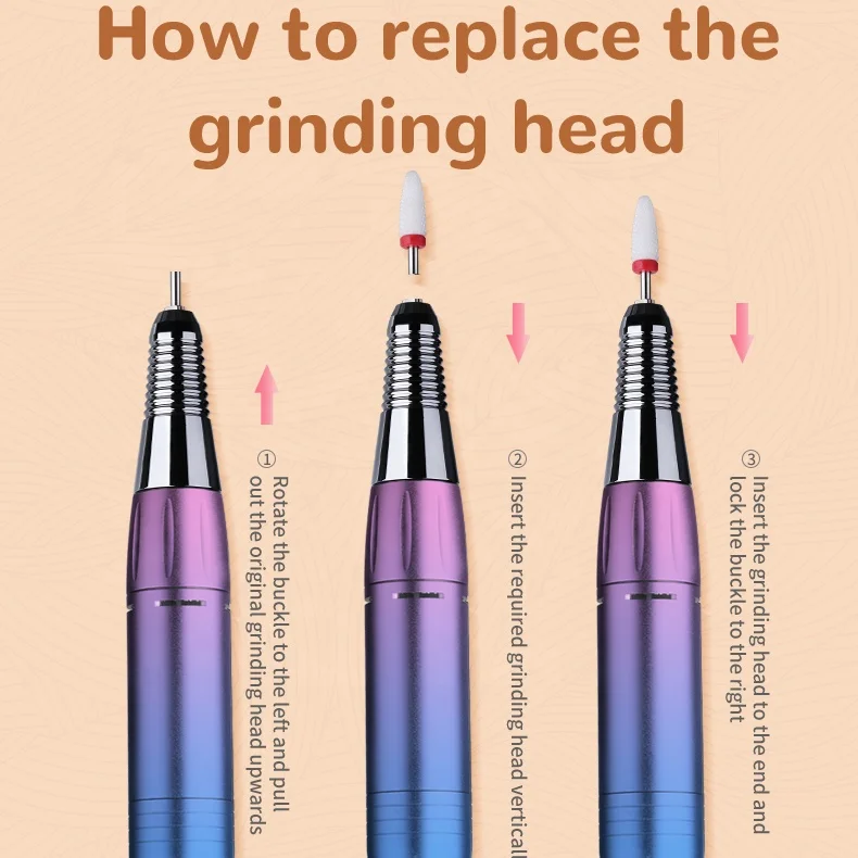 CometNails Professional Manufacture R&D 35000rpm Rechargeable Salon Electric Manicure Nail Polishing File Drill Machine