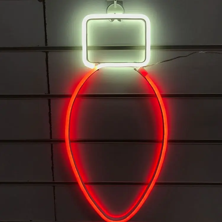 Хит продаж детский Рождественский адаптер для праздника 18IN искусственная неоновая лампа C подвесная светящая скульптура домашнего декора