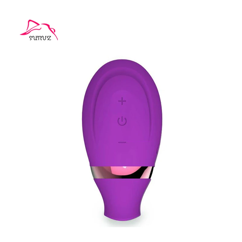2024 New Multicolored  Rechargeable Silicone 2 heads Sucker Sex Products Citoris Stimulation Vibrator