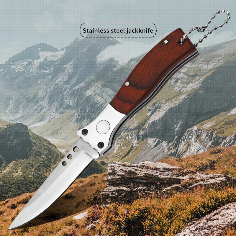 Multifunctional portable pocket knife Outdoor camping stainless steel blade survival rescue folding pocket knife